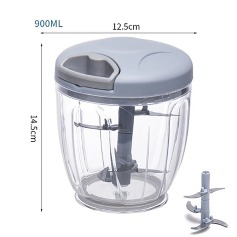 500/900ML Manual Garlic / Vegetable Chopper - Image 10