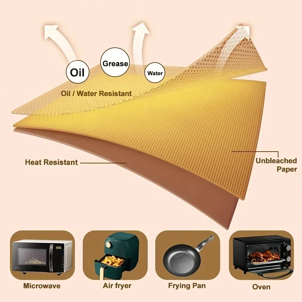 Air Fryer Disposable Parchment Paper (Pack of 50) - Image 3