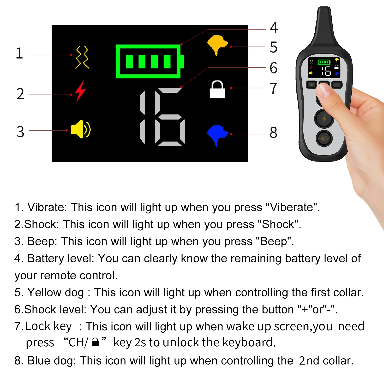 600M Electric Dog Training Collar  - Image 3
