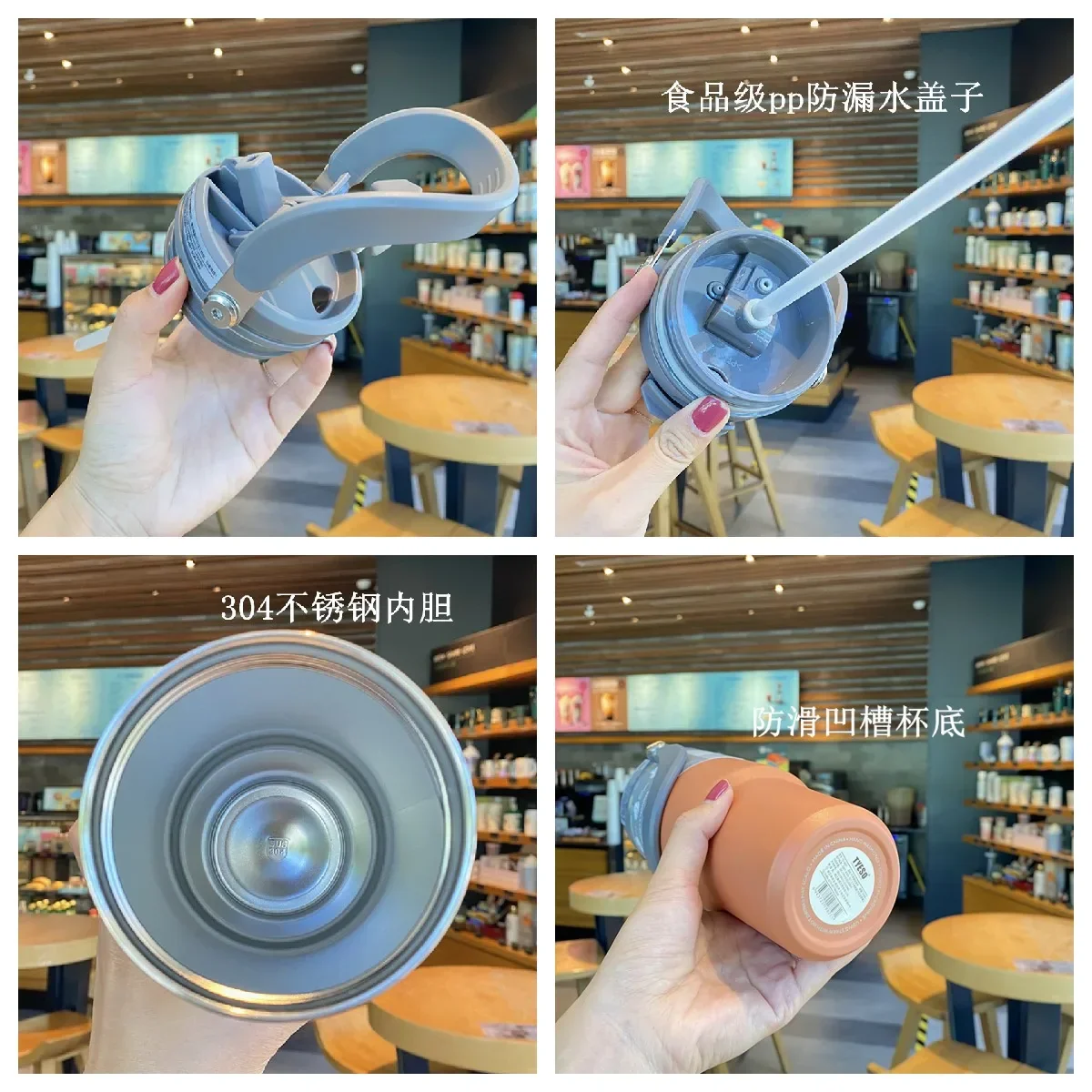 600ml 750ml 900ml Coffee Cup Thermal Vacuum Mug - Image 6