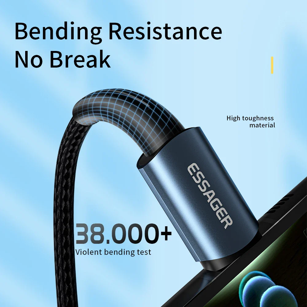 60W Type C C to C Cable Fast Charge Cable - Image 3