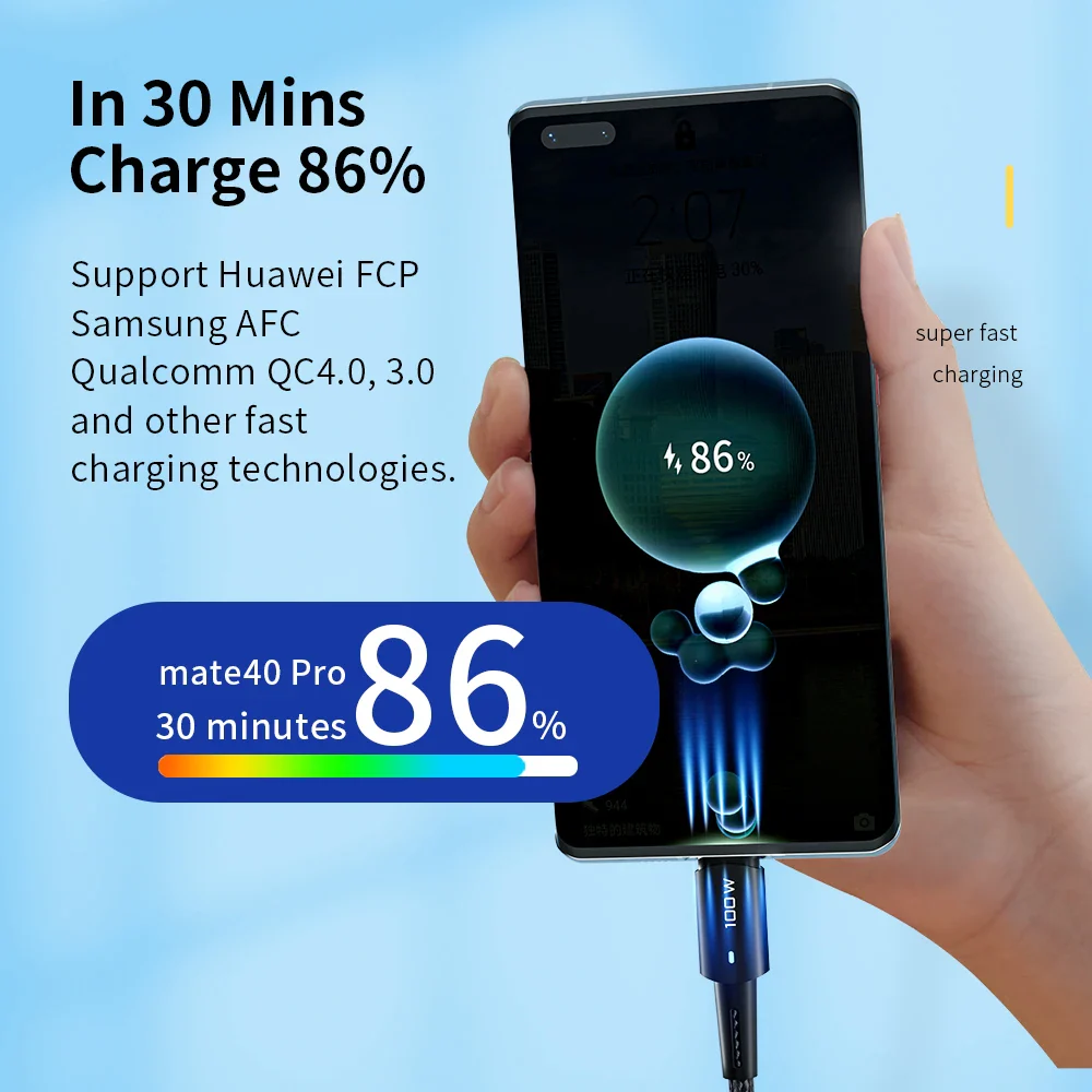 60W Type C C to C Cable Fast Charge Cable - Image 6