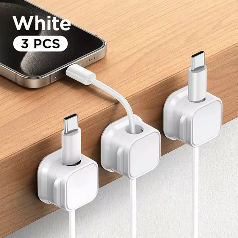 6Pcs Magnetic Cable Clips Set – Adjustable Cord Organiser & Under-Desk Cable Management Holder - Image 10
