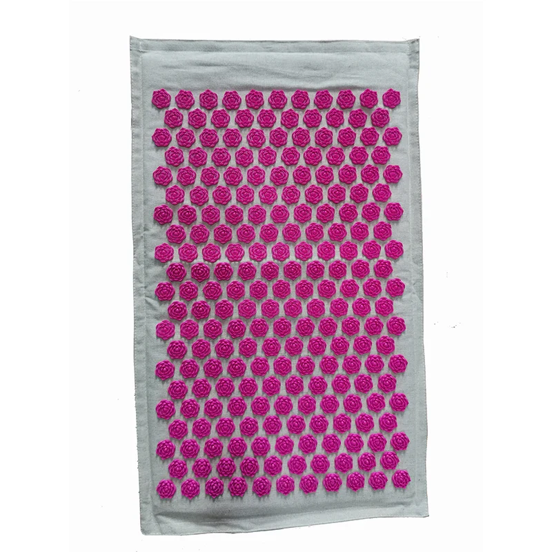 74x44cm Nature Linen Massage Yoga Mat - Image 19