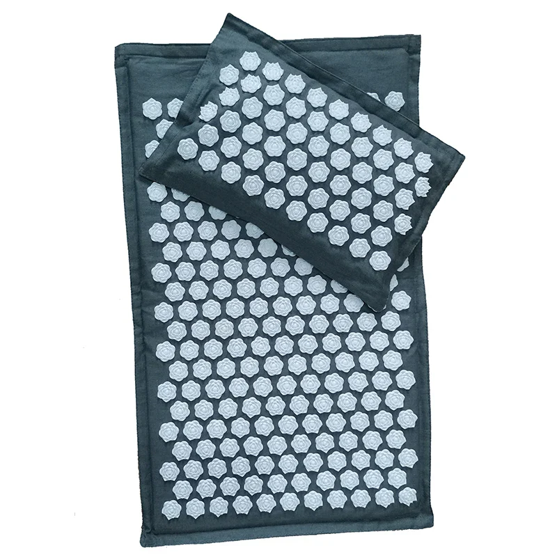 74x44cm Nature Linen Massage Yoga Mat - Image 9
