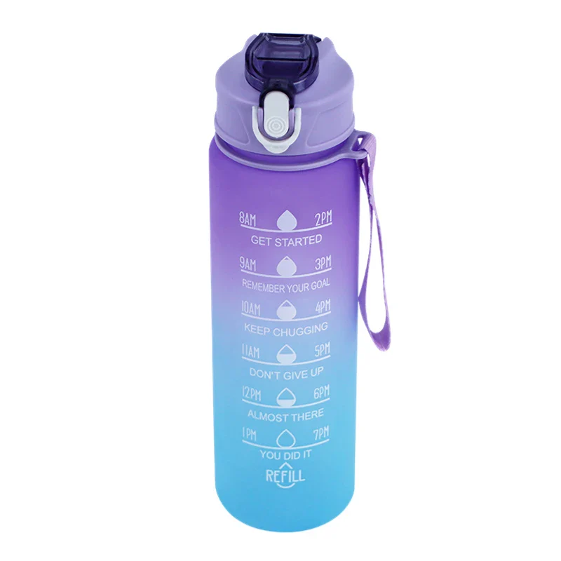 900ml Sports Water Bottle with Time Marker - Image 12