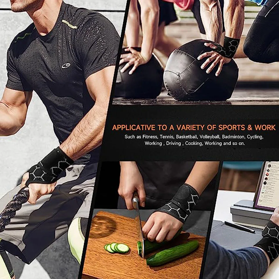 Adjustable Compression Wrist Brace for Versatile Support - Image 6