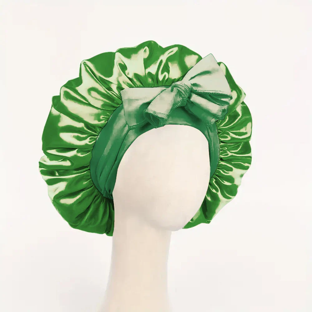 Adjustable Satin Bonnet with Tie - Image 15