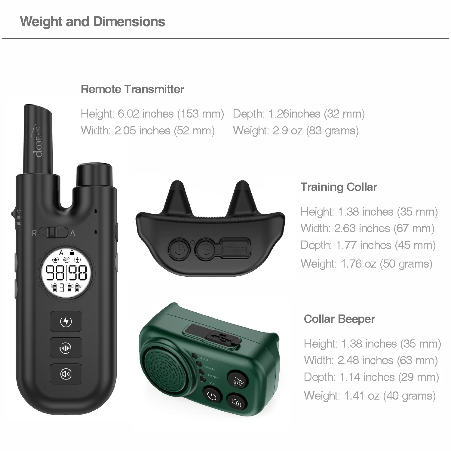 Advanced Dog Training and Bark Control Collar with Beeper for Hunting - Image 6