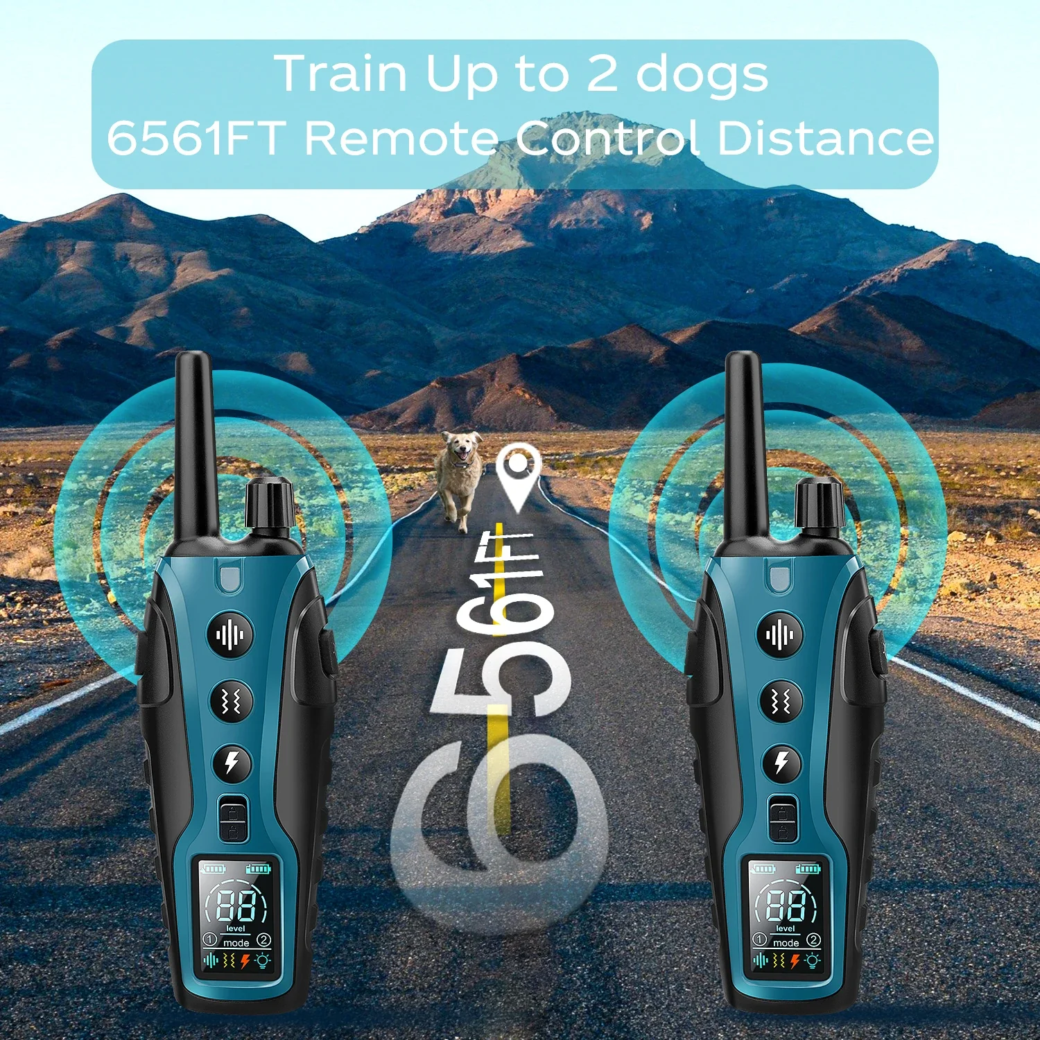 Advanced Dog Training Collar with Flashlight and Triple Training Modes - Image 4