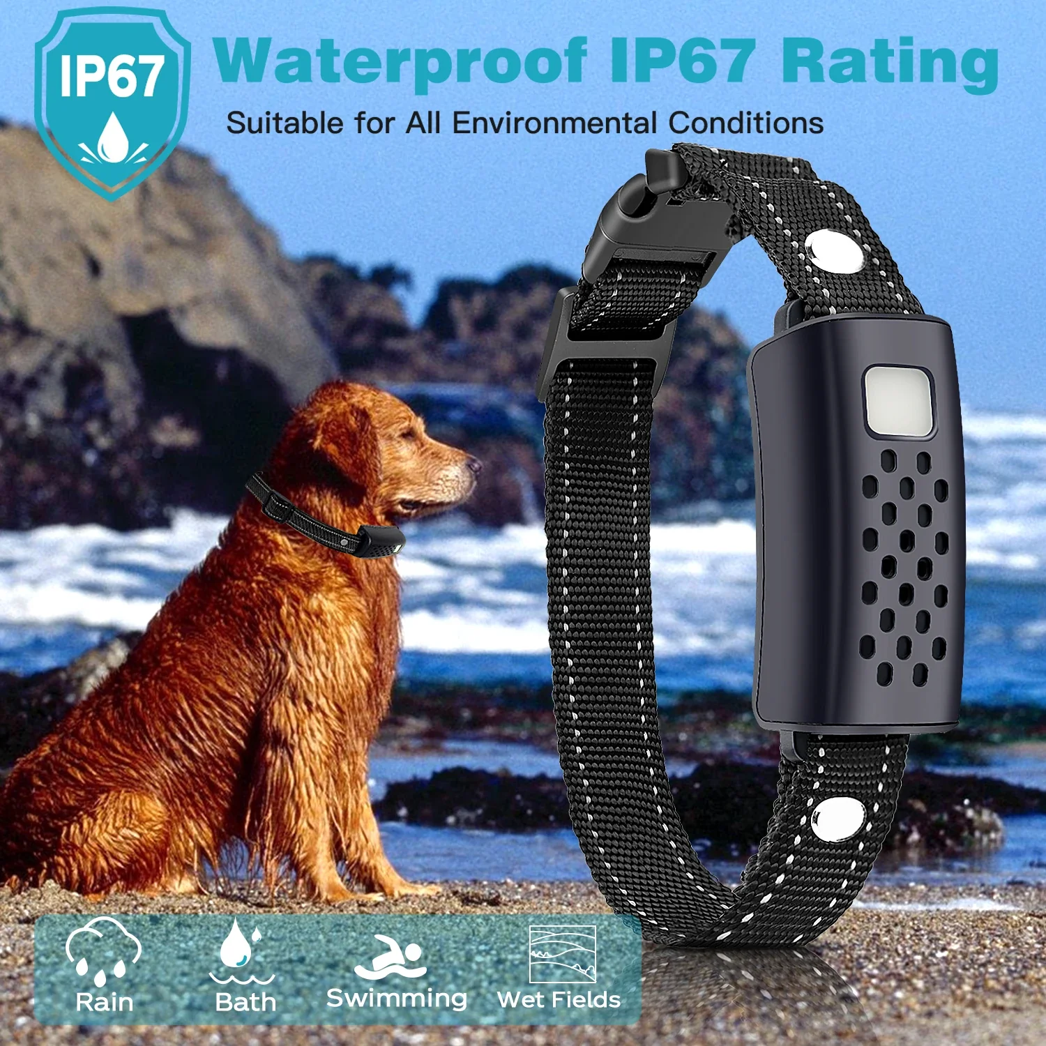 Advanced Dog Training Collar with Flashlight and Triple Training Modes - Image 6