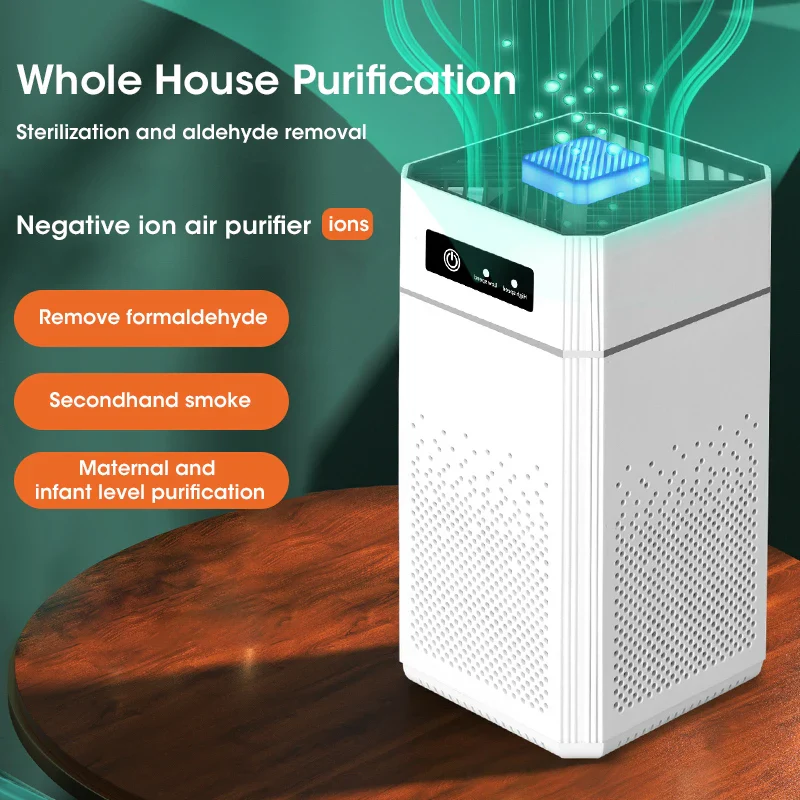 Air Purifier with Negative Ions Generator and Replaceable HEPA Filter - Image 2