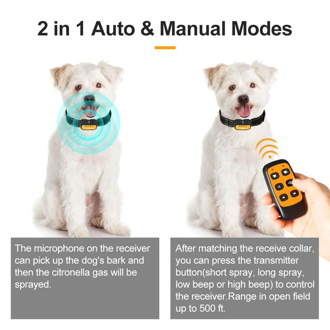 Astko SP13 2-in-1 Remote Spray Dog Training Collar - Image 6
