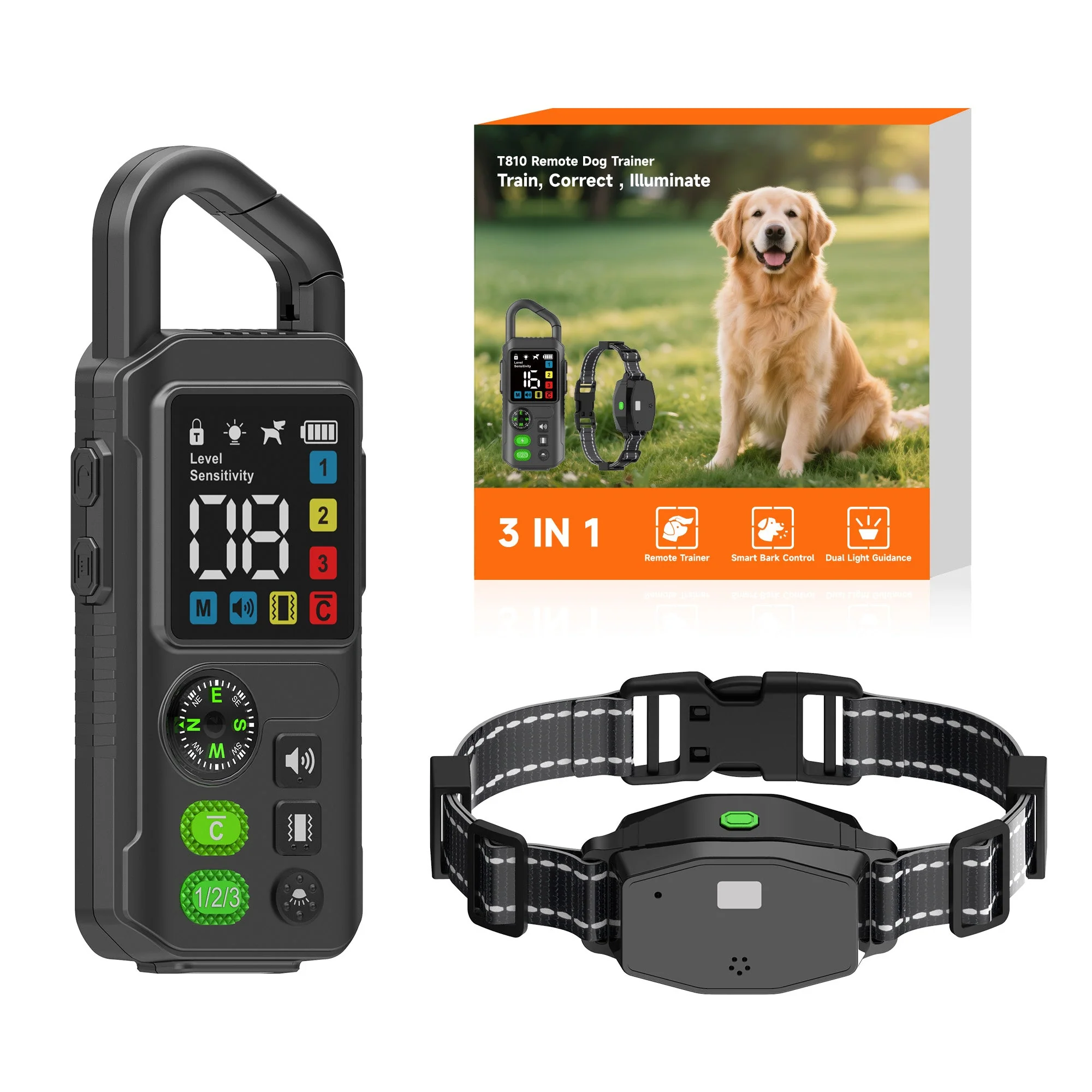 Astko T810 Remote Dog Training Collar 3-in-1 Behaviour Control with Anti-Bark and LED Lights - Image 6