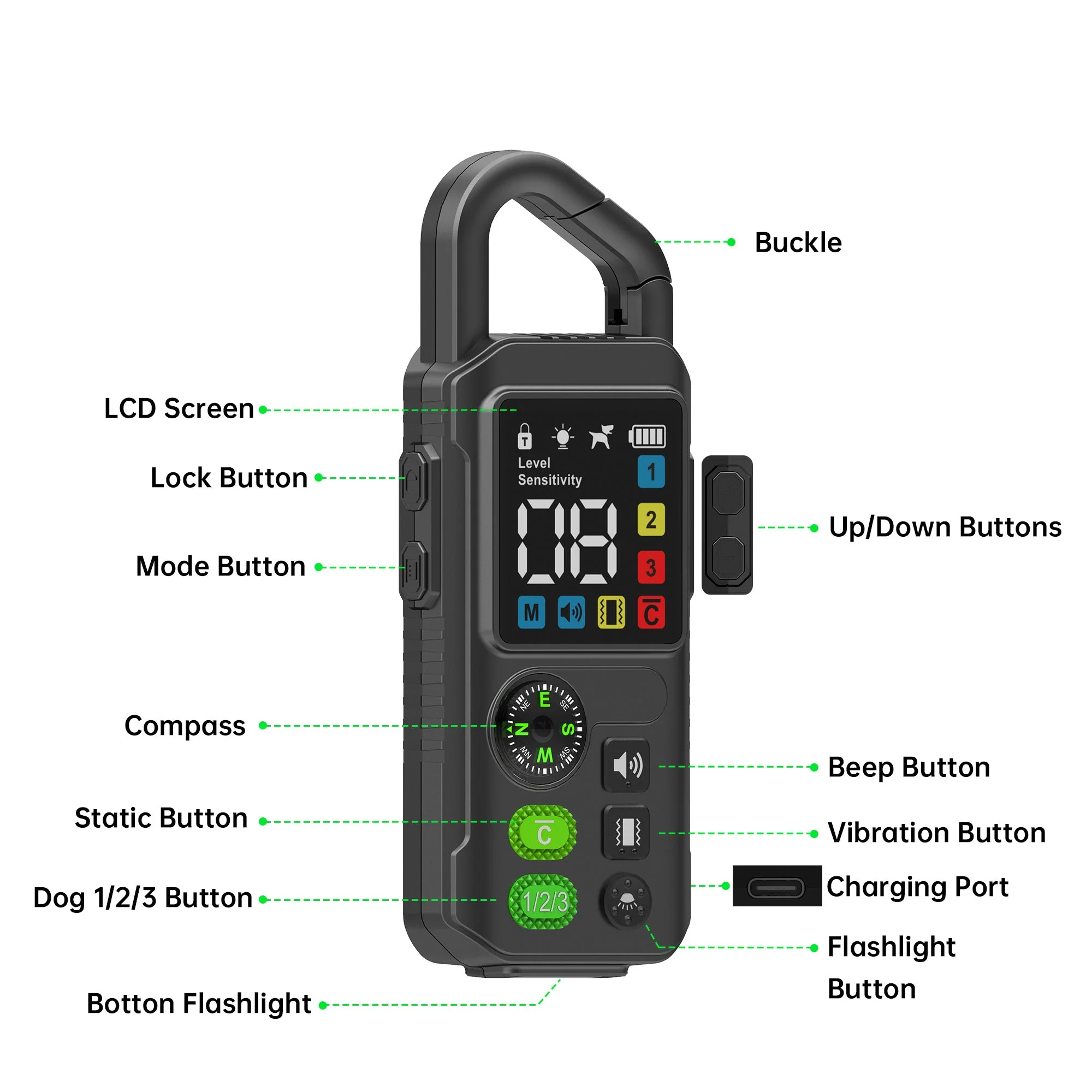 Astko T810 Remote Dog Training Collar 3-in-1 Behaviour Control with Anti-Bark and LED Lights - Image 8