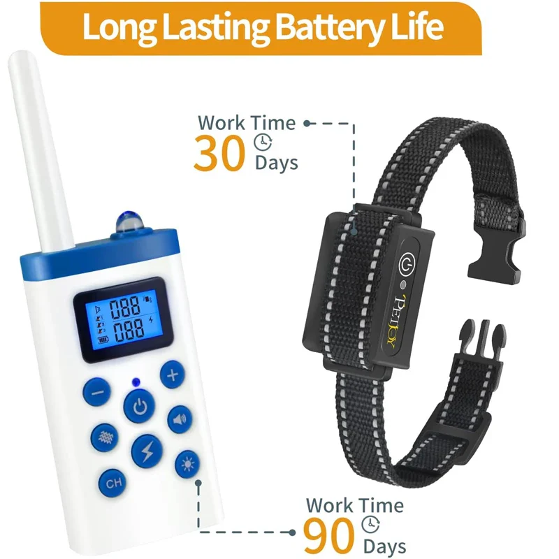 Automatic Bark Collar with Remote - 2-in-1 Dog Training Collar (3 - Collars for 3 Dogs) - Image 5