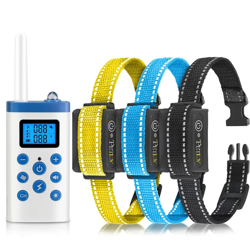 Automatic Bark Collar with Remote - 2-in-1 Dog Training Collar (3 - Collars for 3 Dogs) - Image 9