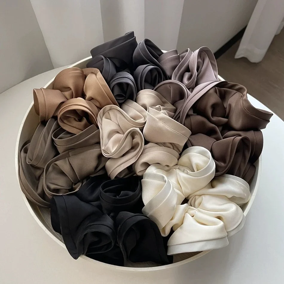 Big Satin Hair Tie Scrunchies - Image 5