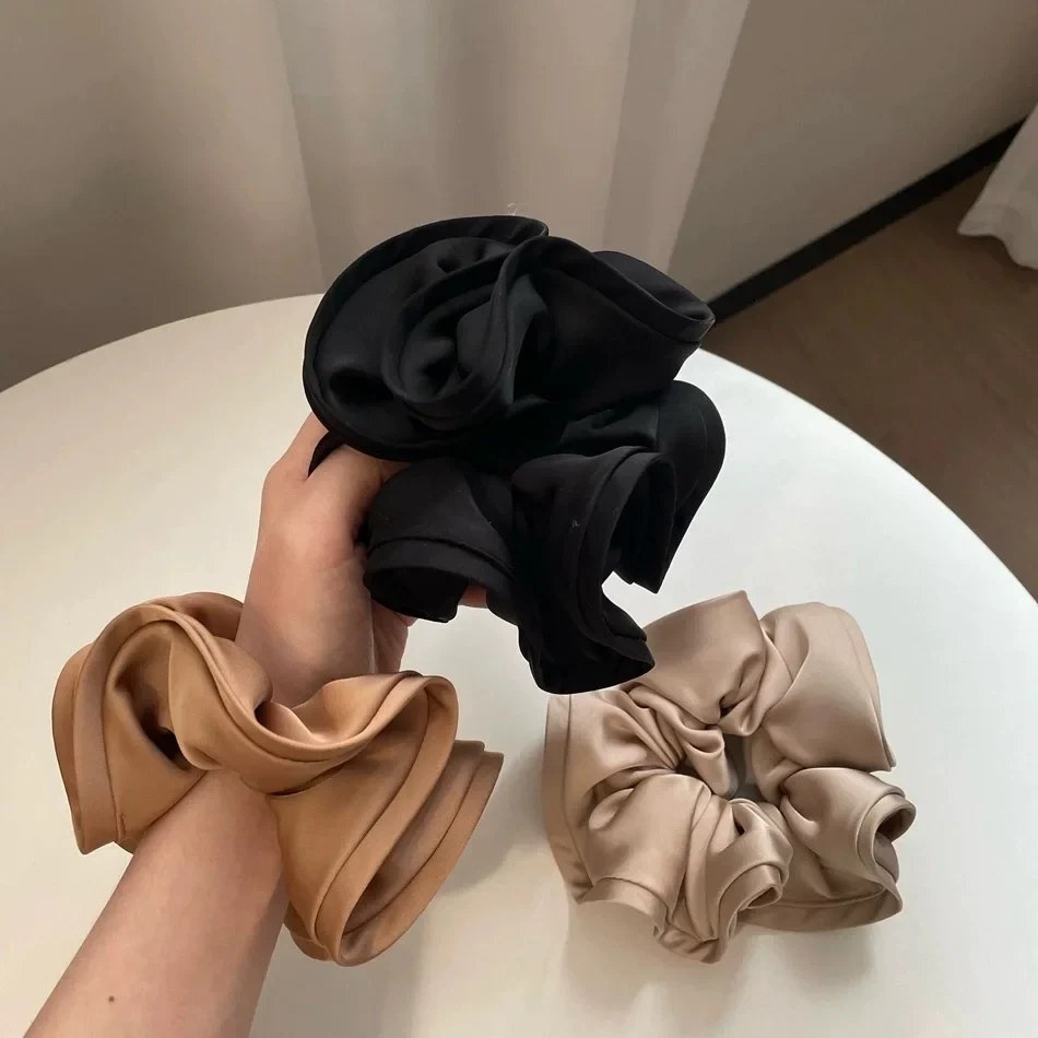 Big Satin Hair Tie Scrunchies - Image 8