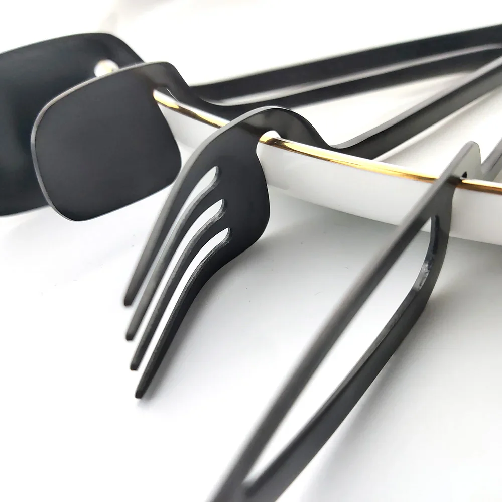 Black Cutlery Set (24-Piece / 6-People) - Image 2