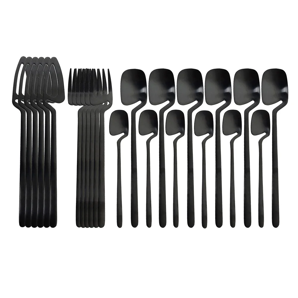 Black Cutlery Set (24-Piece / 6-People) - Image 7
