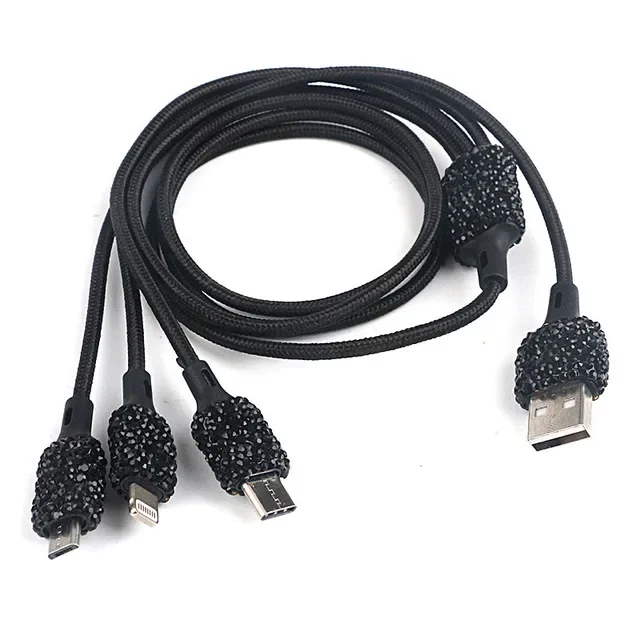 Bling USB Car Charger/All-in-One USB Cable 5V 2.1A - Image 10