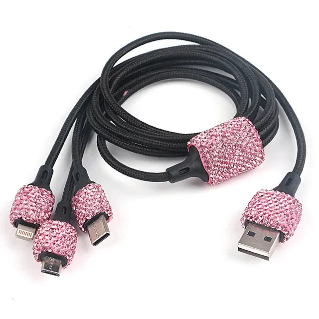 Bling USB Car Charger/All-in-One USB Cable 5V 2.1A - Image 12