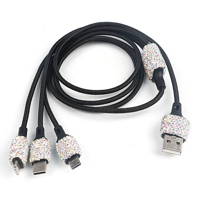 Bling USB Car Charger/All-in-One USB Cable 5V 2.1A - Image 14