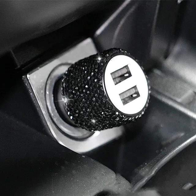 Bling USB Car Charger/All-in-One USB Cable 5V 2.1A - Image 7