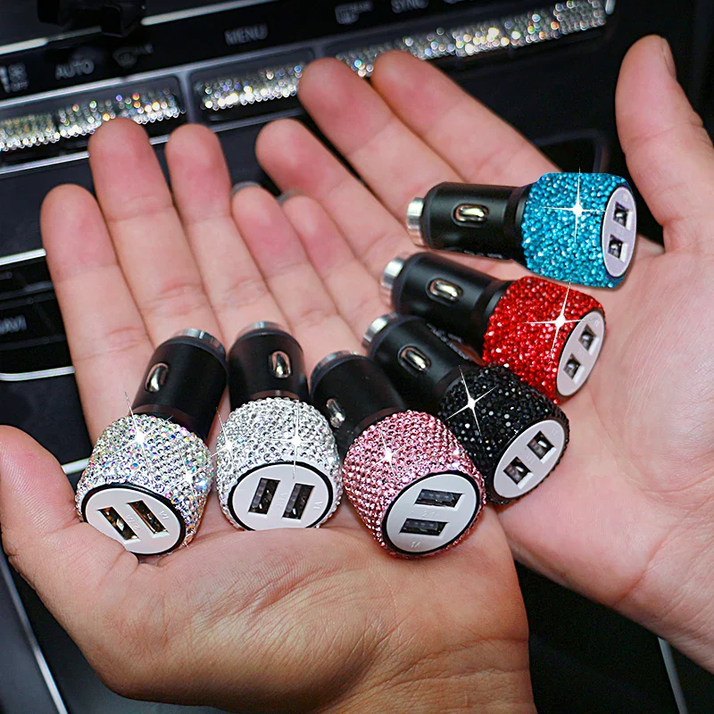 Bling USB Car Charging Cable 3 in 1 - Image 2