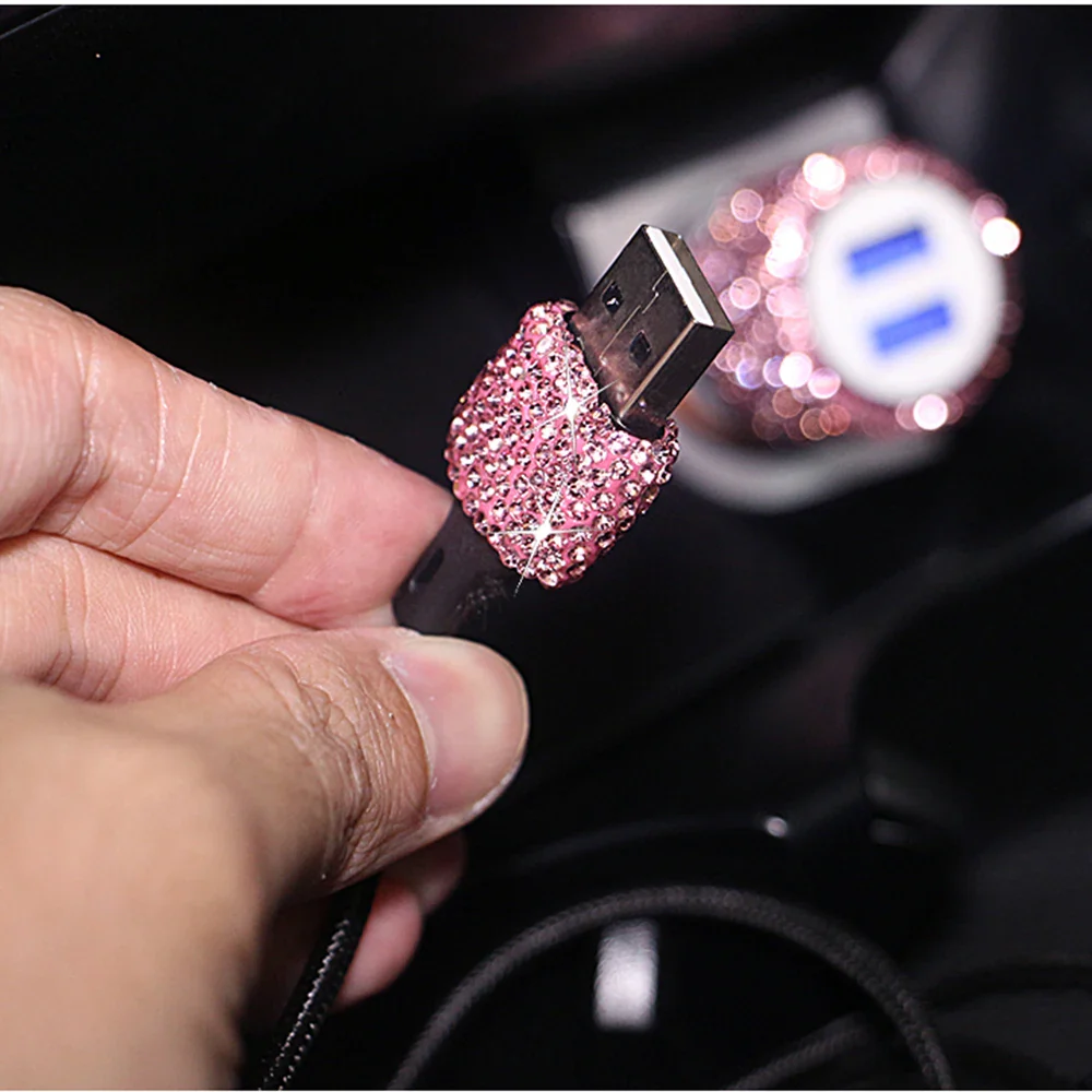 Bling USB Car Charging Cable 3 in 1 - Image 3