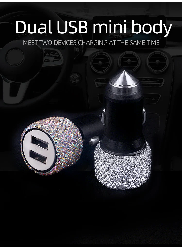 Bling USB Car Charging Cable 3 in 1 - Image 6