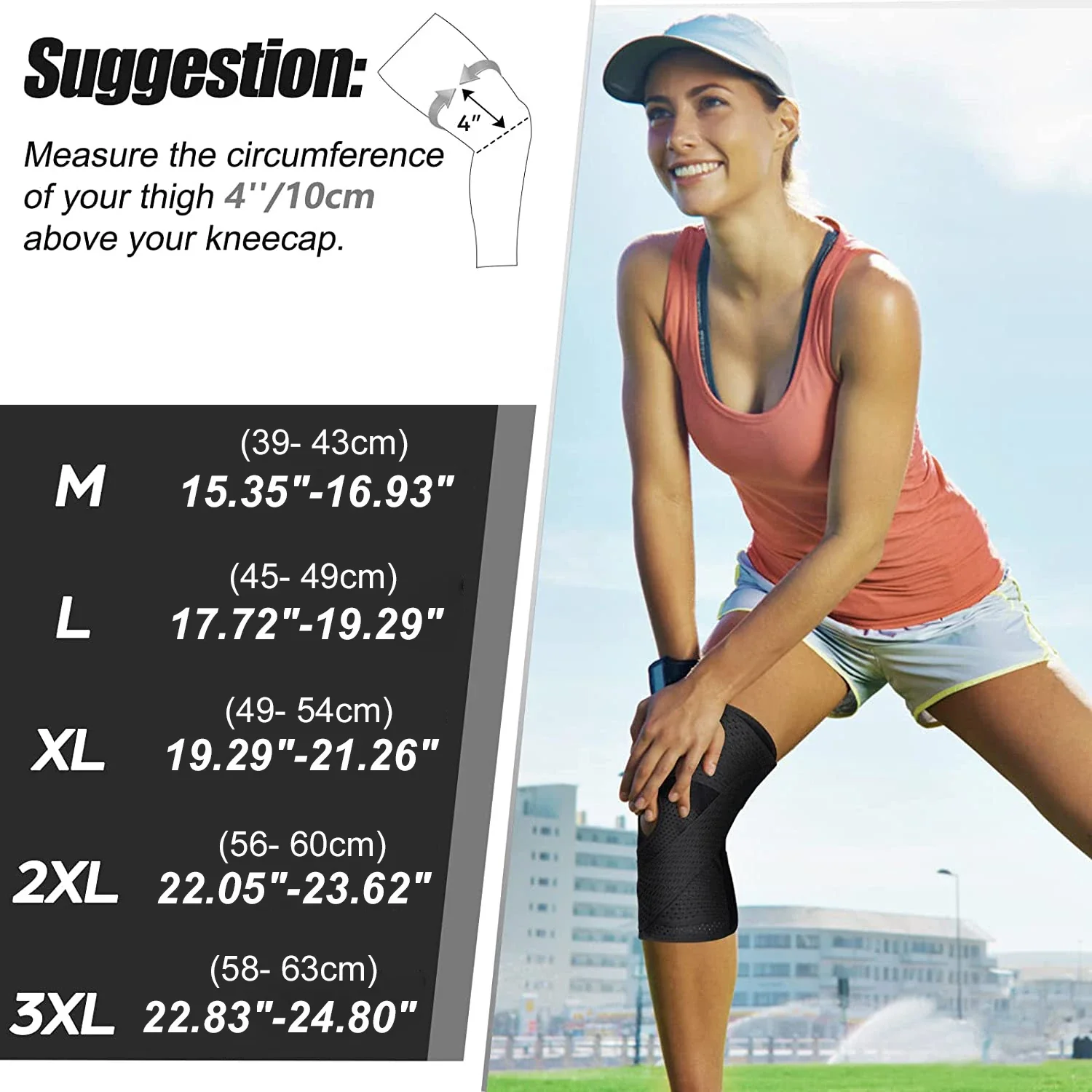 Breathable Knee Pads Support with Side Stabilizers - Image 4