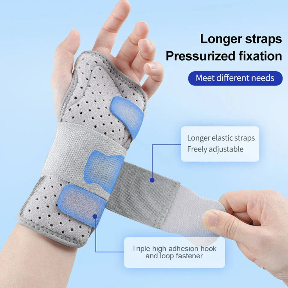 Breathable Wrist Support with Dual Aluminium Plate Stabilisation - Image 3