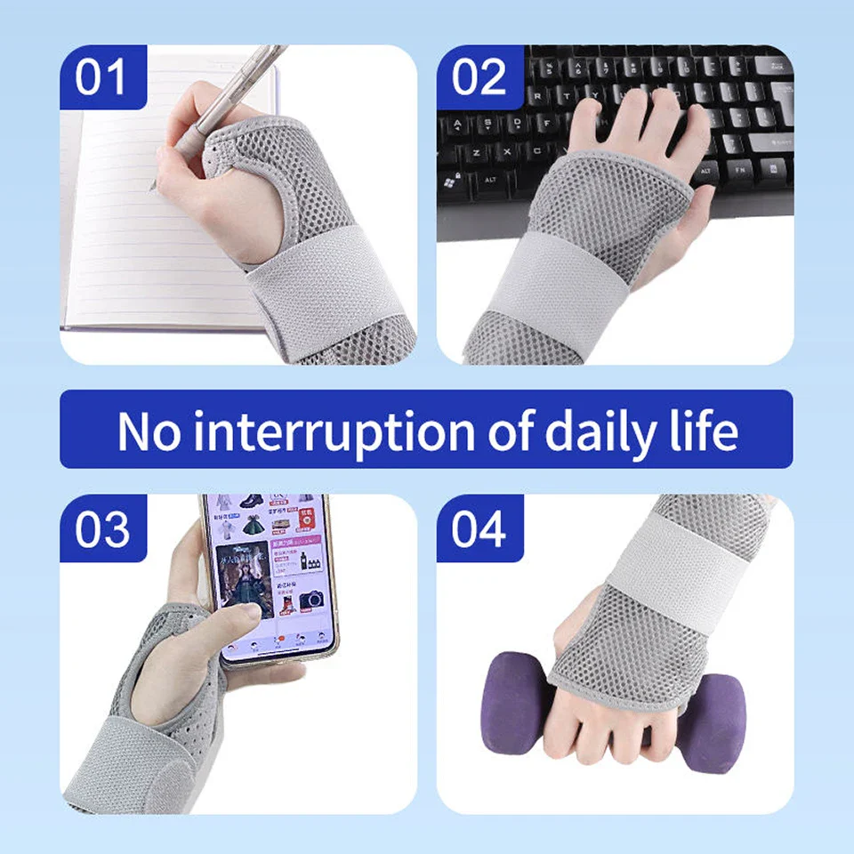 Breathable Wrist Support with Dual Aluminium Plate Stabilisation - Image 5