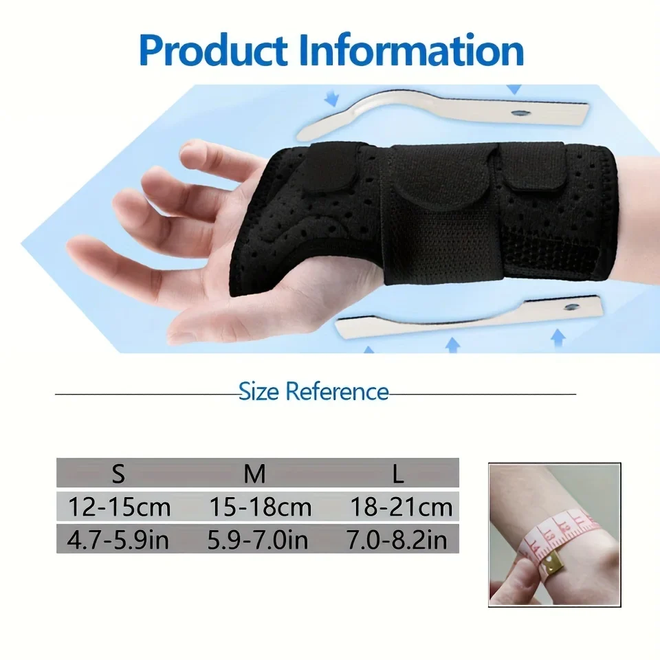 Breathable Wrist Support with Dual Aluminium Plate Stabilisation - Image 6