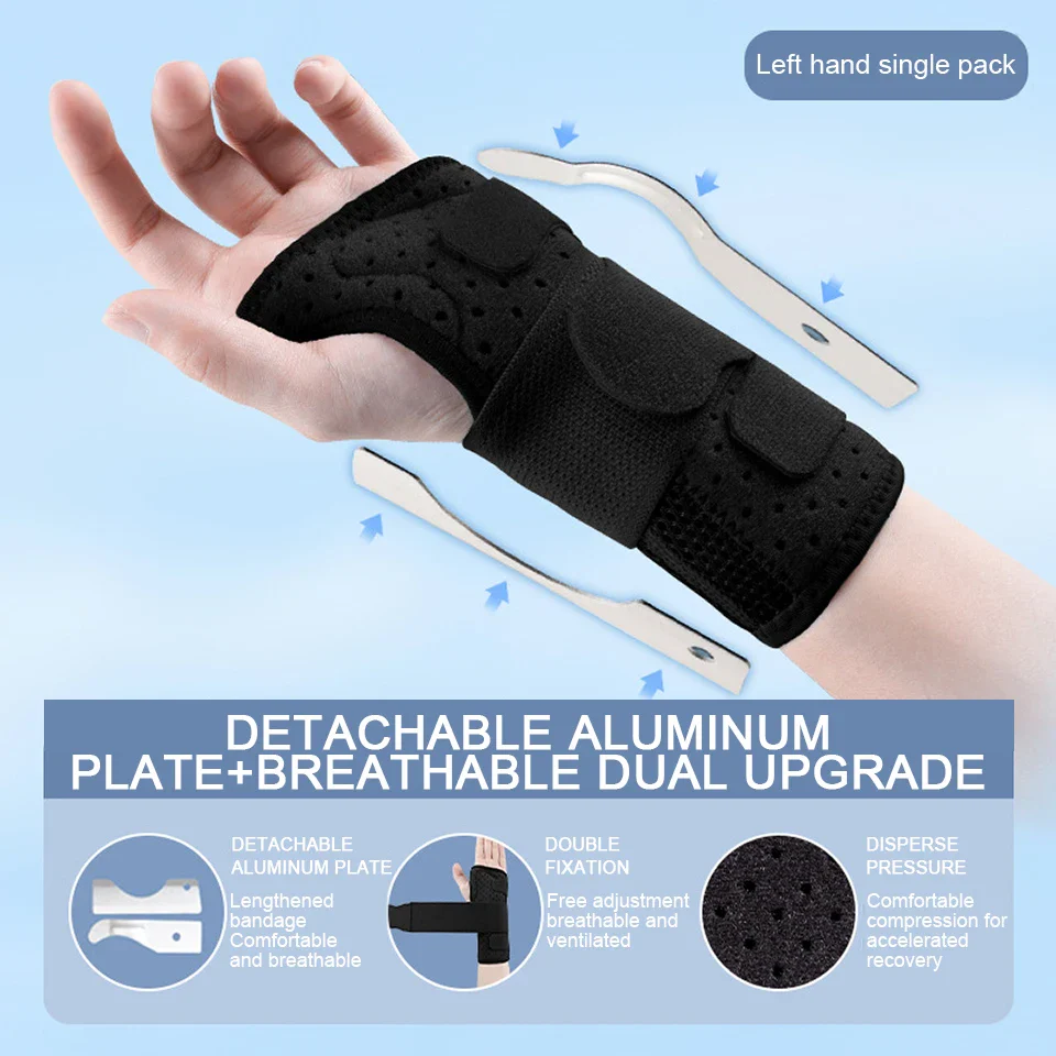 Breathable Wrist Support with Dual Aluminium Plate Stabilisation - Image 7