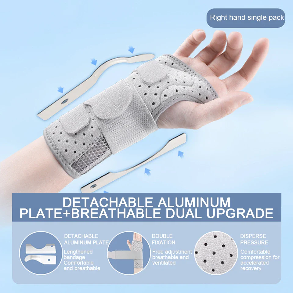 Breathable Wrist Support with Dual Aluminium Plate Stabilisation - Image 8