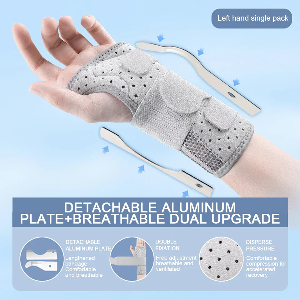 Breathable Wrist Support with Dual Aluminium Plate Stabilisation - Image 9
