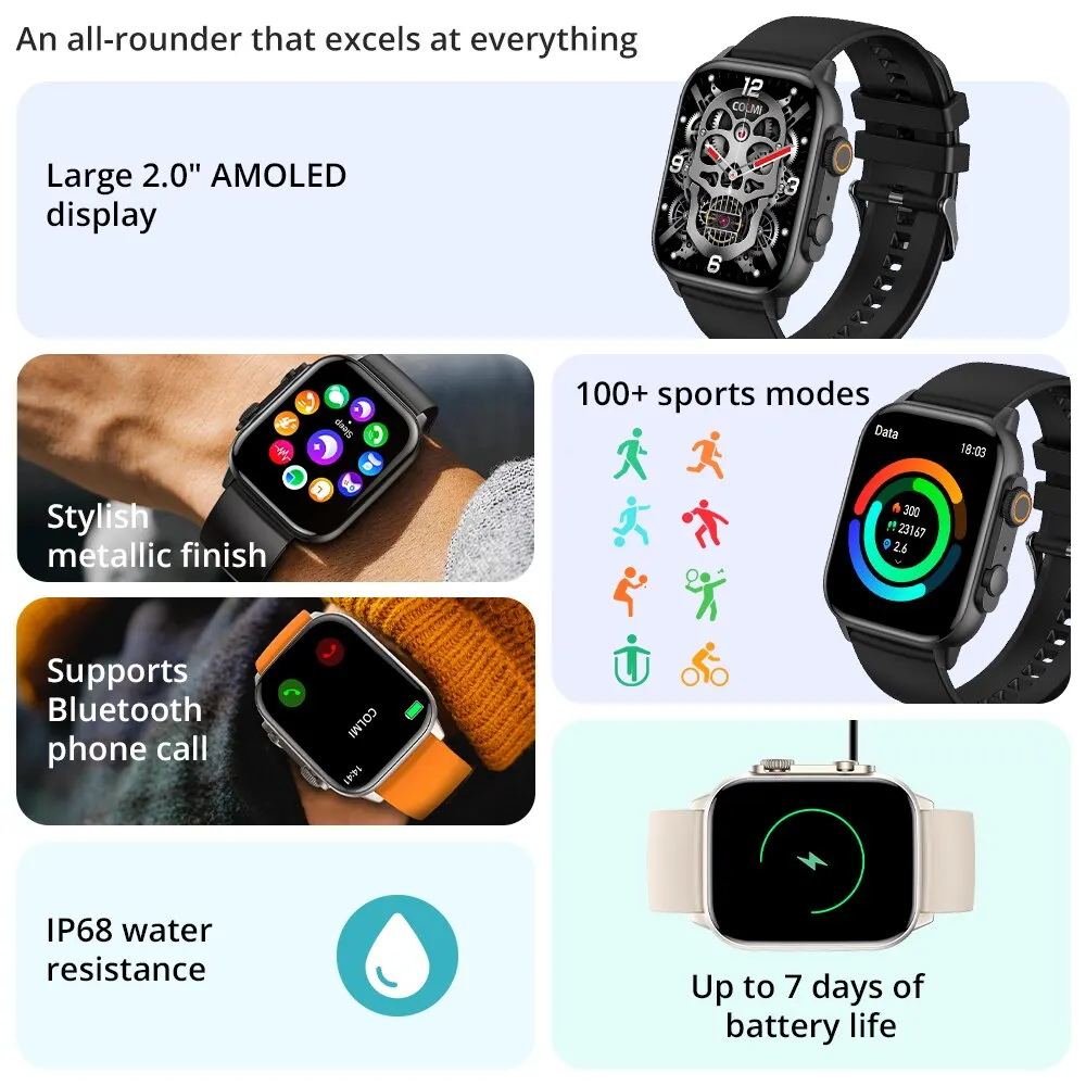 C81 2.0 Inch AMOLED Smartwatch - Image 2