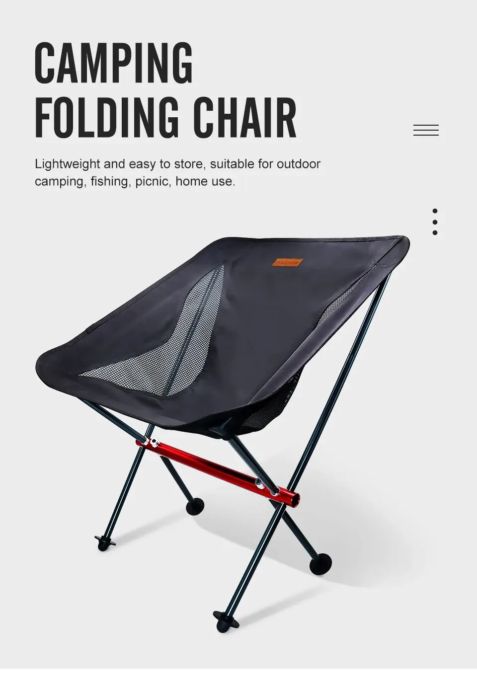Camping Fishing Folding Chair - Image 2