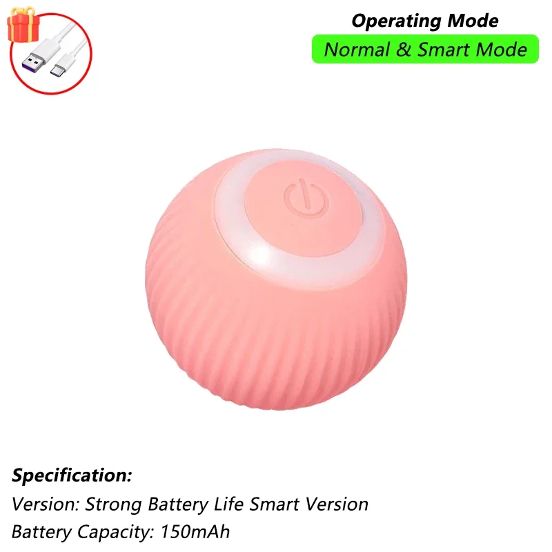 Cat Interactive Smart Ball Toy – Rechargeable Rolling Ball with Tail, Obstacle Avoidance & LED Modes - Image 8