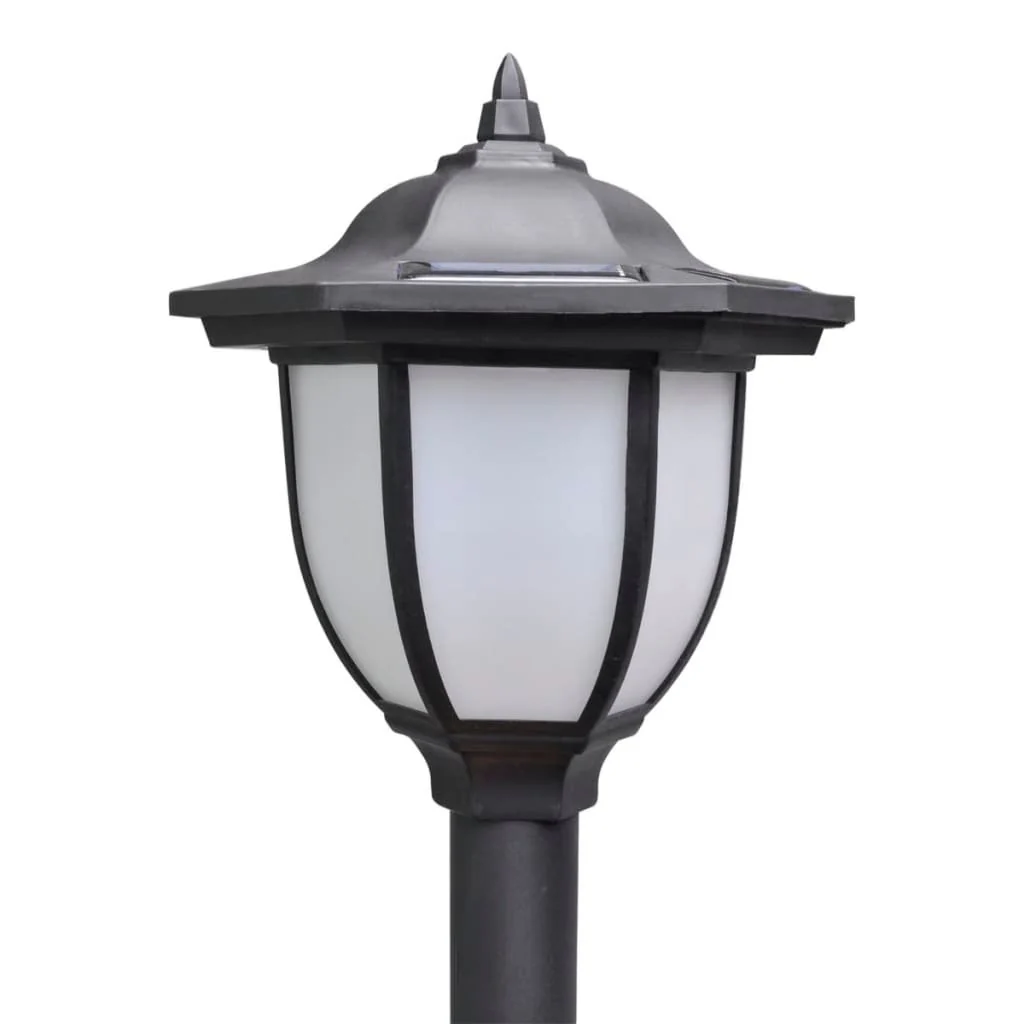 Chain Fence with Solar Lights Two LED Lamps Two Poles - Image 5