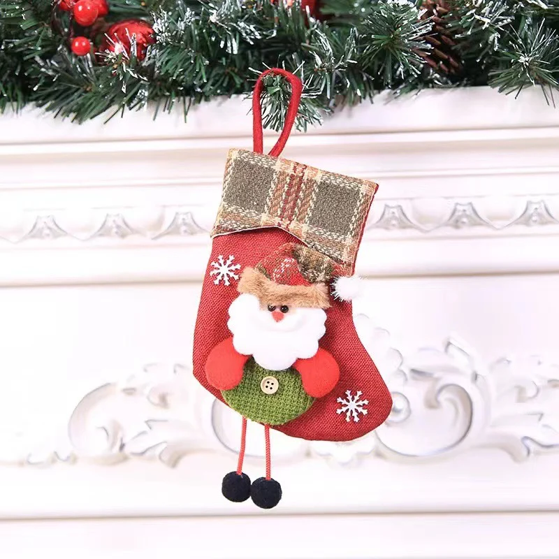 Christmas Decorations Christmas Stocking Pendant Christmas Stocking Gift Bag Hanging Piece - Image 3