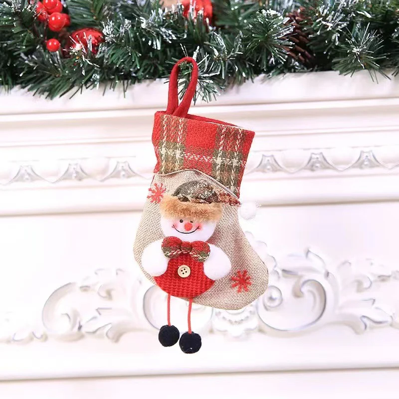 Christmas Decorations Christmas Stocking Pendant Christmas Stocking Gift Bag Hanging Piece - Image 4