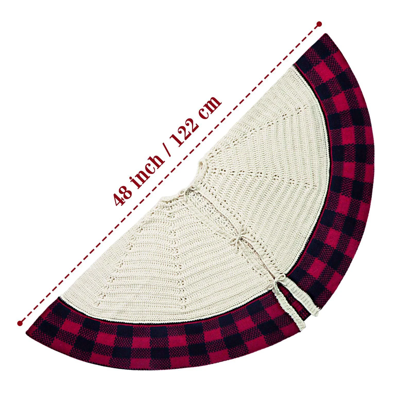 Christmas Decorative Knitted Tree Skirt - Image 2