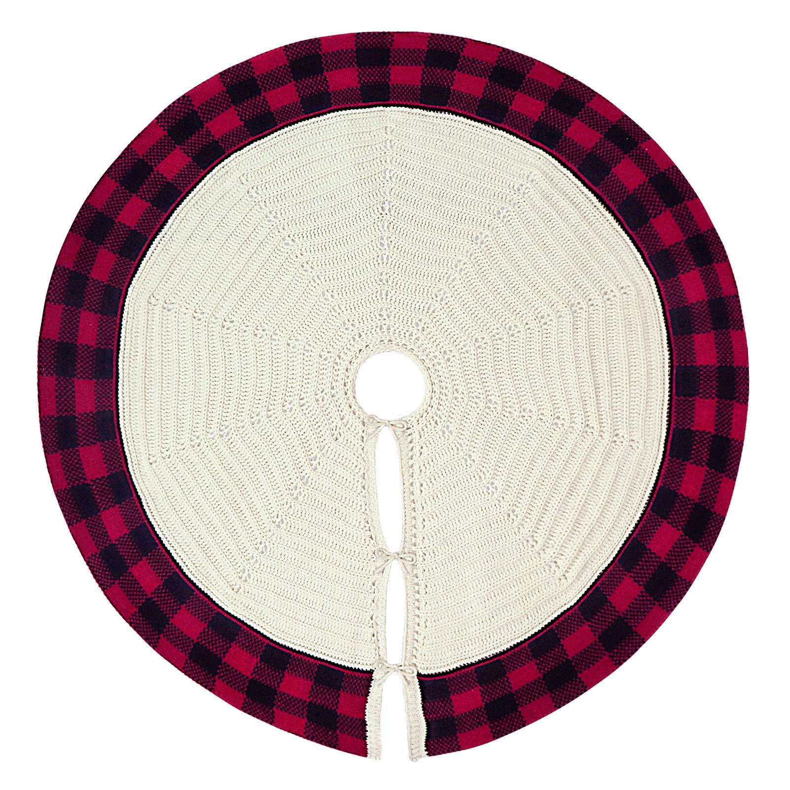 Christmas Decorative Knitted Tree Skirt - Image 3