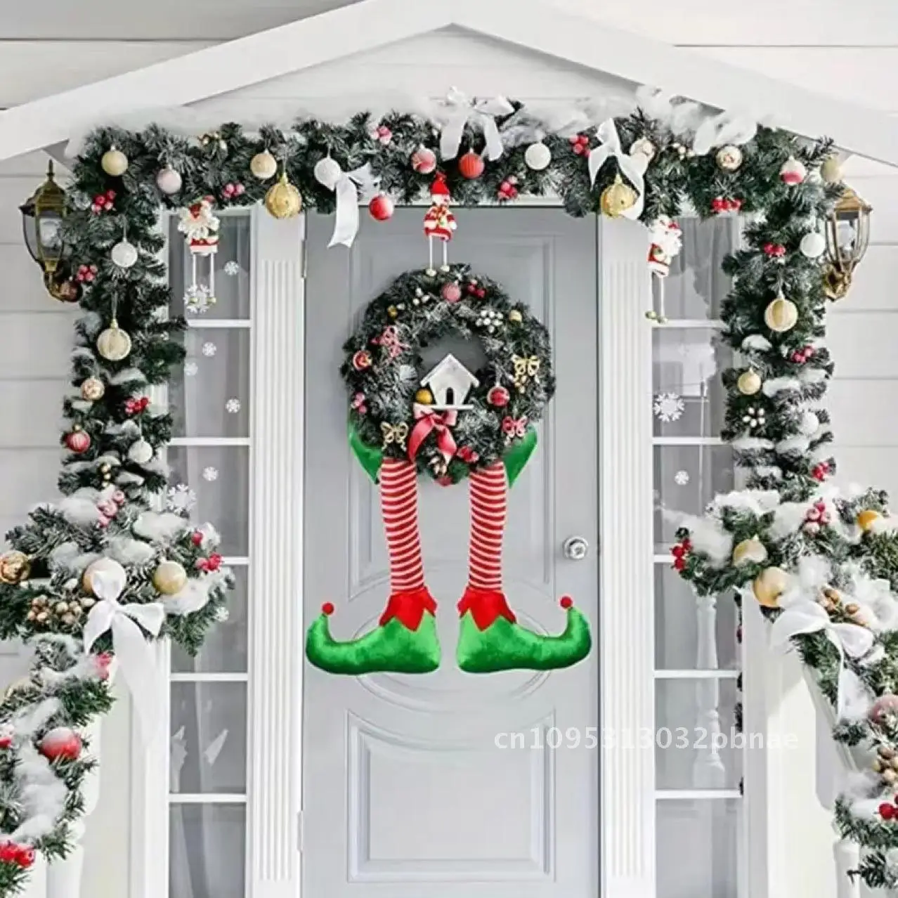 Christmas Elf Leg Tree Top Decoration - Image 5