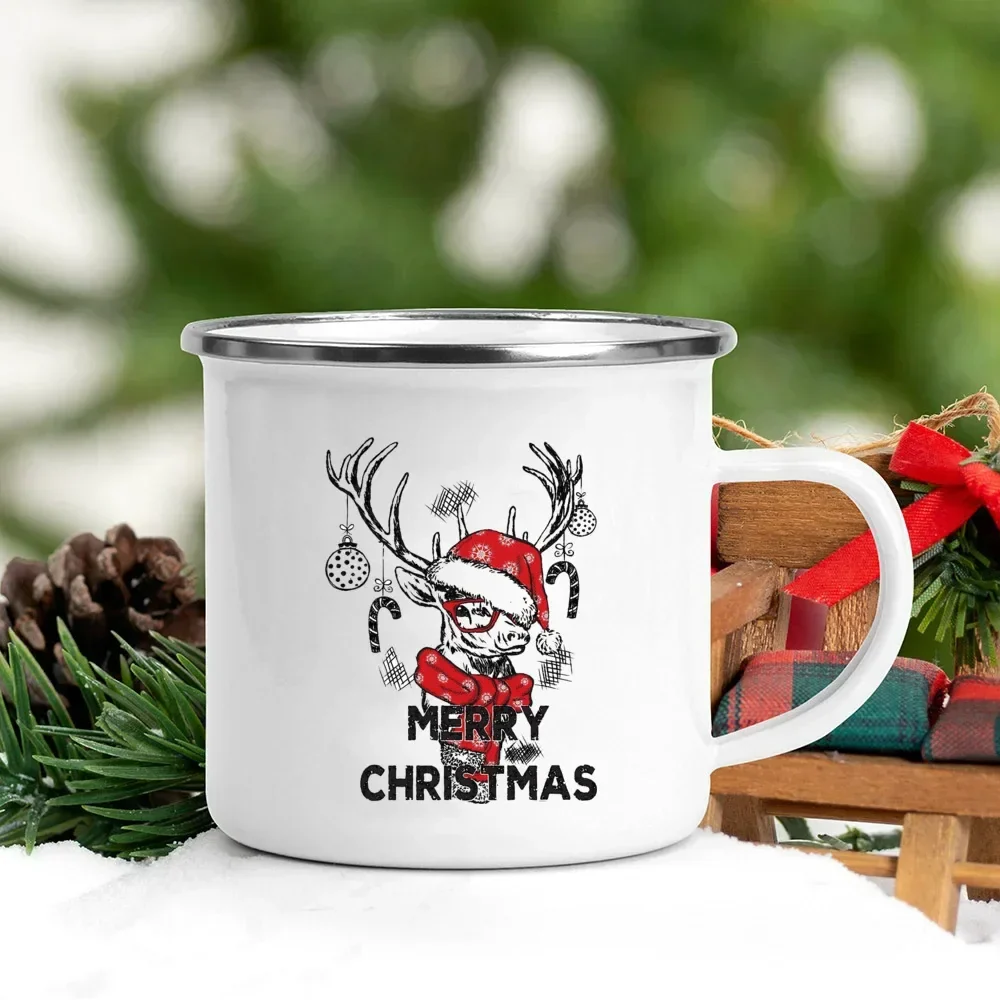 Christmas Enamel Mug with Festive Print - Image 10