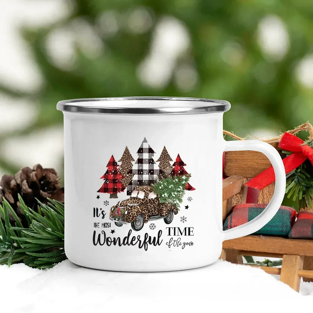 Christmas Enamel Mug with Festive Print - Image 11